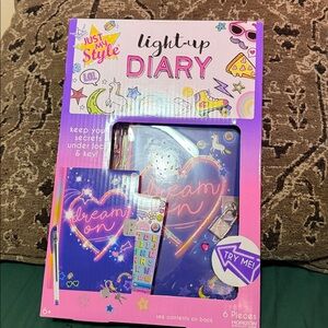 NWT BNB Light-Up Diary - Purple